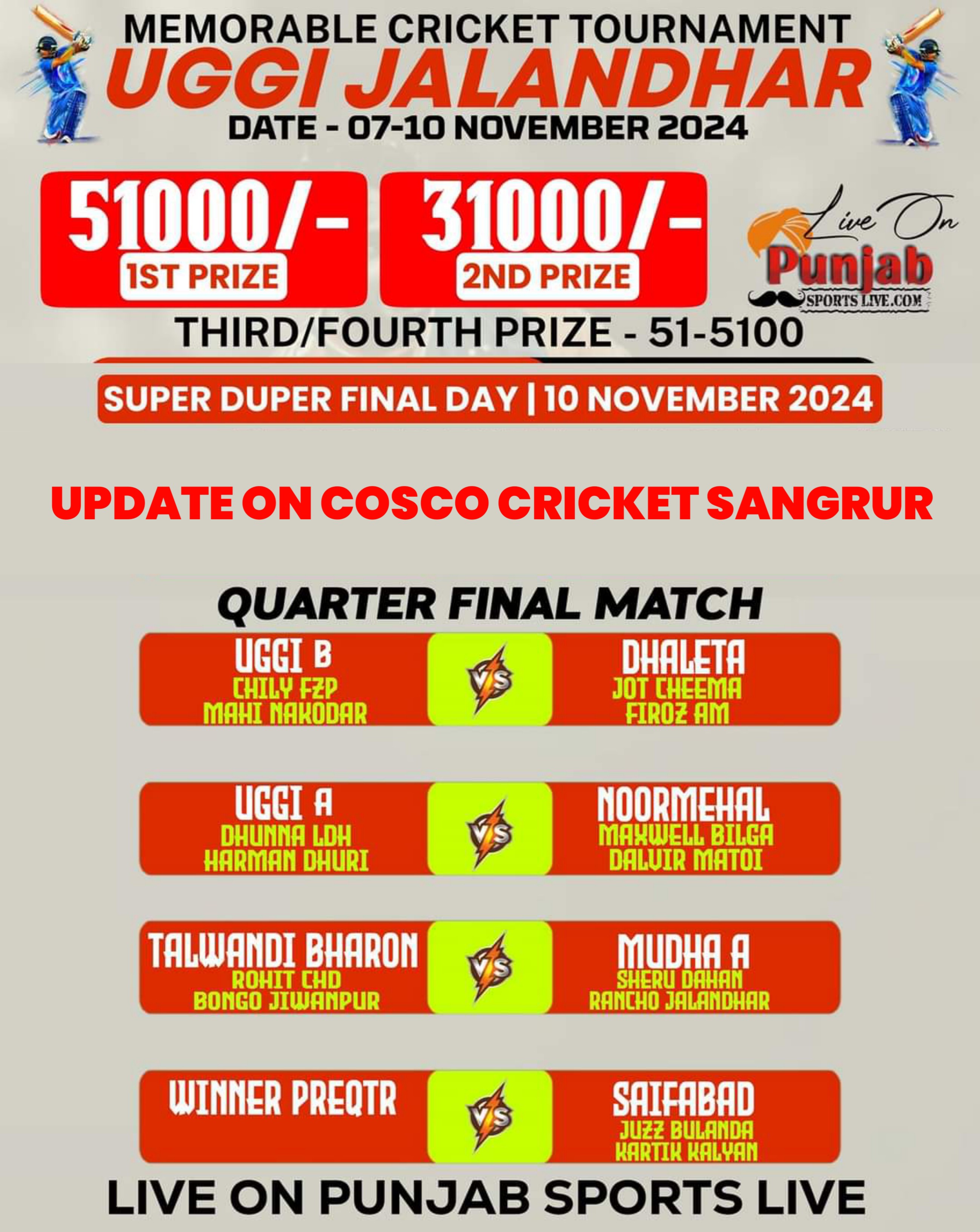 UGGI NAKODAR BRAND CRICKET CUP 2024