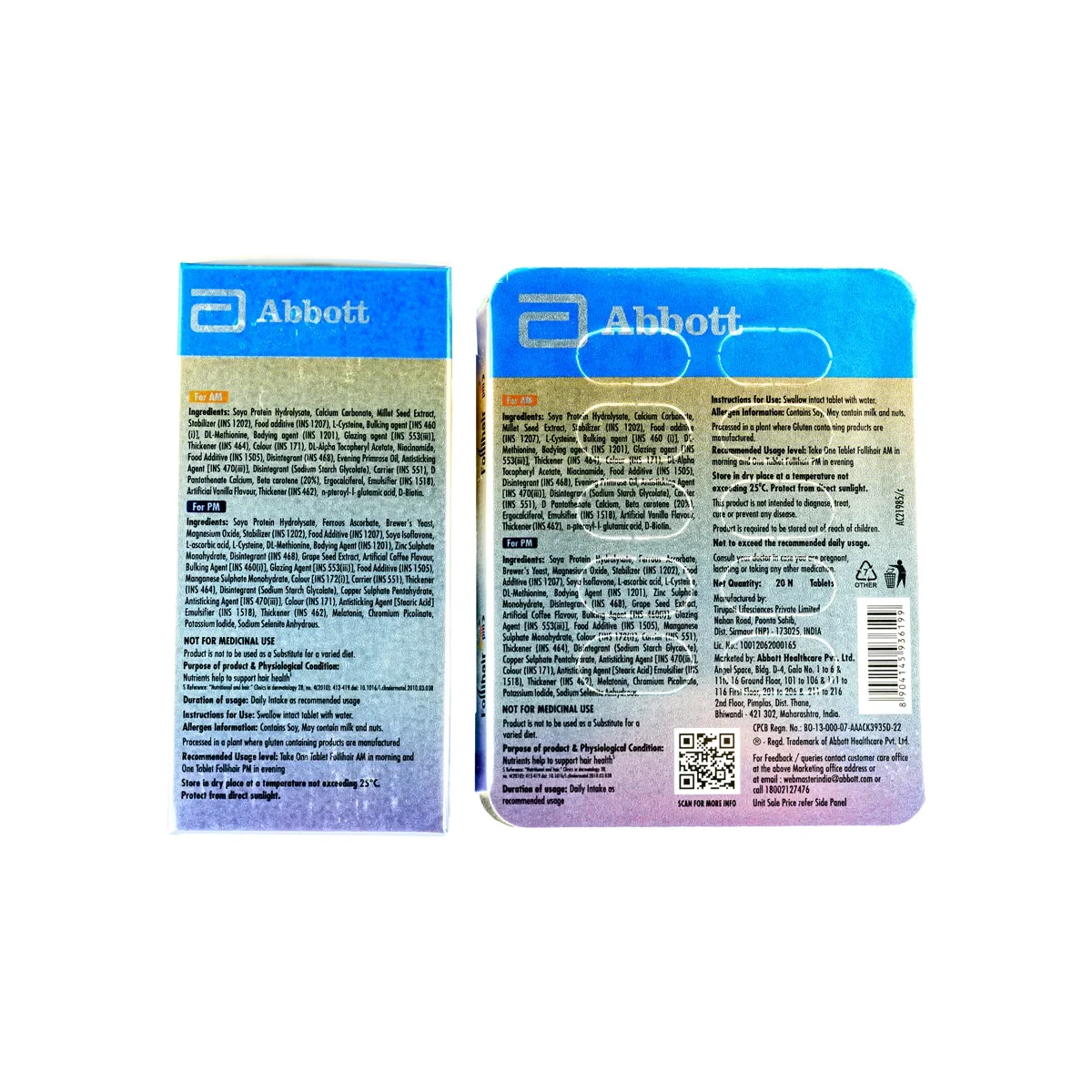 FOLLIHAIR AMPM TAB — DermaVue Shop