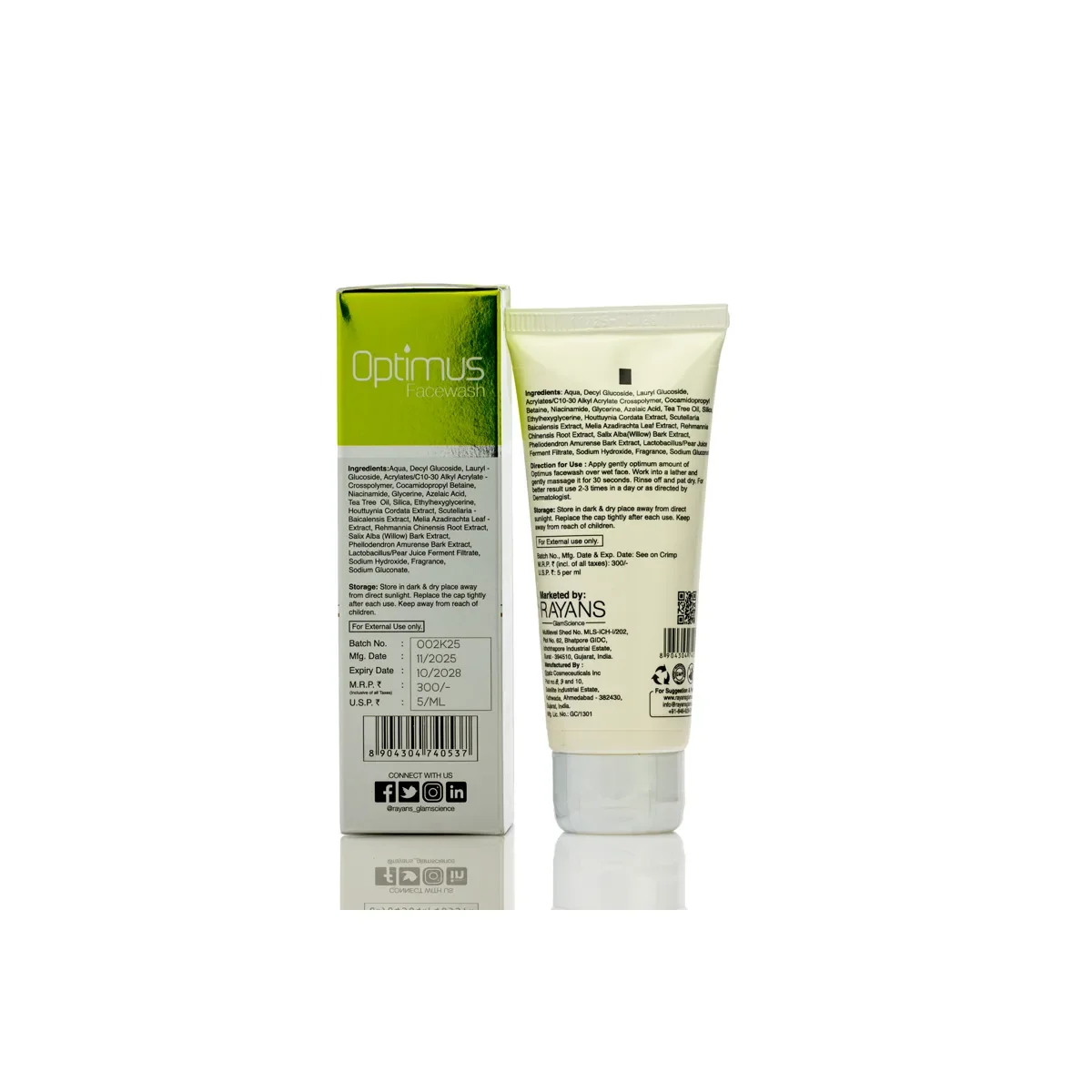 OPTIMUS FACEWASH — DermaVue Shop