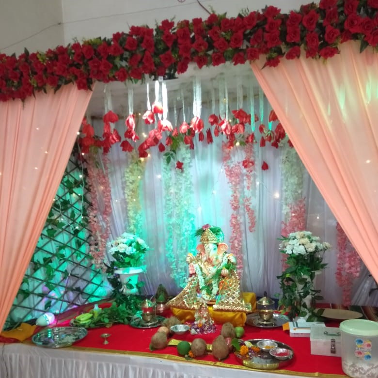 Ganpati Decoration for Home Setup 1