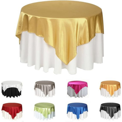 Round Wooden Catering Table (4 & 8 seats, Multicolor lycra Frill)