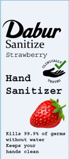 Dabur Sanitize Strawberry Device mark 4463253 Trademark