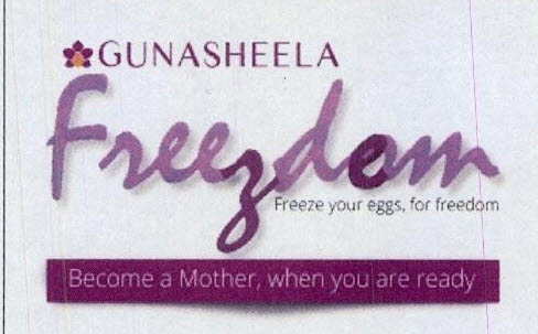 Gunasheela Freezdom- Freeze Your Eggs, For Freedom Device mark 4489123 Trademark
