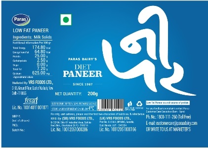 Paras Diet Paneer Device mark 4502438 Trademark