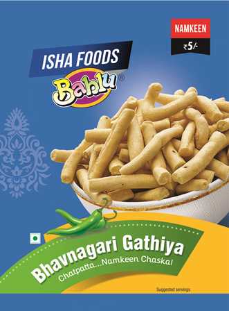 Bablu Bhavnagari Gathiya Chatpatta... Namkeen Chaska! Device mark 4504133 Trademark