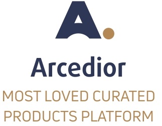 Arcedior With Diagonal Tower Connected Through Semi-circle Bridge With A Dot Device mark 4504281 Trademark