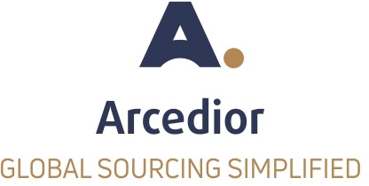 Arcedior With Diagonal Tower Connected Through Semi-circle Bridge With A Dot Device mark 4504282 Trademark