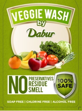 Veggie Wash By Dabur Device mark 4513356 Trademark