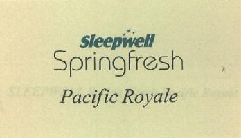 Sleepwell Spring Fresh Device mark 2963496 Trademark