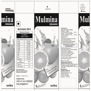 Mulmina (label) Device mark 4518847 Trademark