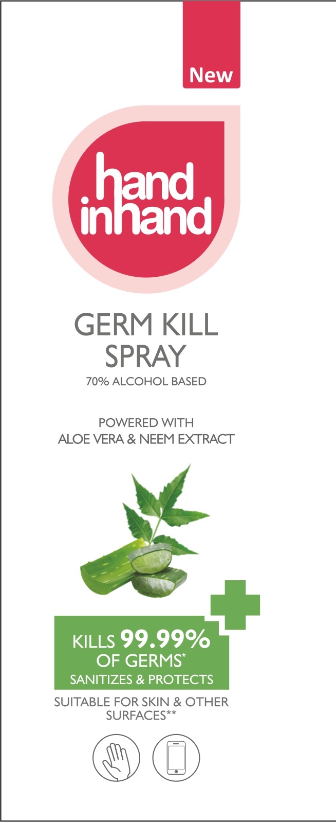 Hand In Hand Germ Kill Device mark 4535094 Trademark