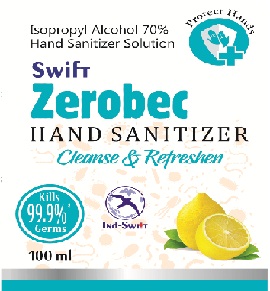Swift Zerobec Hand Sanitizer Device mark 4532648 Trademark