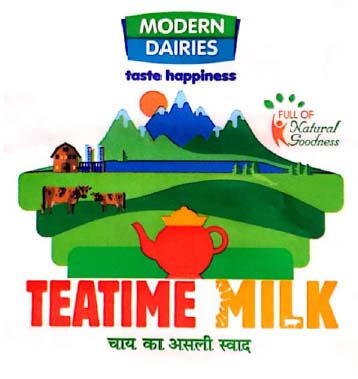 Modern Dairies Teatime Milk With Device Device mark 4542879 Trademark