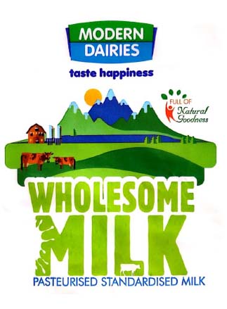 Modern Dairies Wholesome Milk Device mark 4542880 Trademark