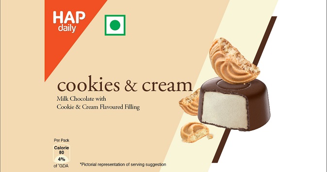 Hap Daily Cookies & Cream Device mark 4547861 Trademark