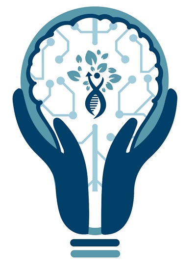 Device Of Hands Holding Brain In The Shape Of Bulb Device mark 4549970 Trademark