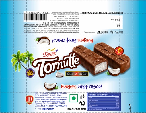 Dazzy Tornutte Device mark 4550004 Trademark