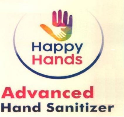 Happy Hands Advanced Hand Sanitizer Device mark 4557750 Trademark