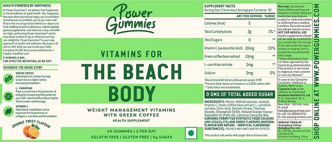 The Beach Body (label) Device mark 4559155 Trademark