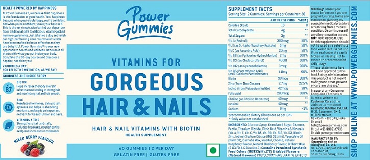 Gorgeous Hair & Nails (label) Device mark 4563916 Trademark