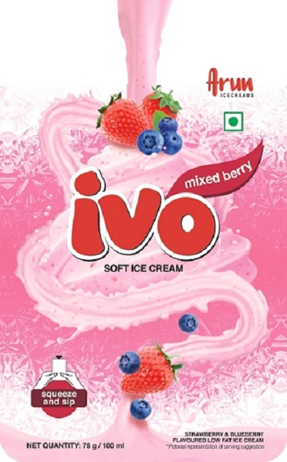 Arun Ivo Mixed Berry Soft Ice Cream Device mark 4568376 Trademark