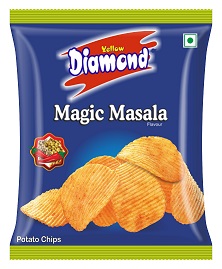 Yellow Diamond Potato Chips - Magic Masala Device mark 4569273 Trademark