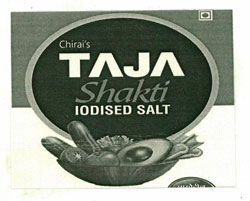 Chirai's Taja Shakti Iodised Salt With Device Of Bowl Of Vegetables Device mark 4584454 Trademark