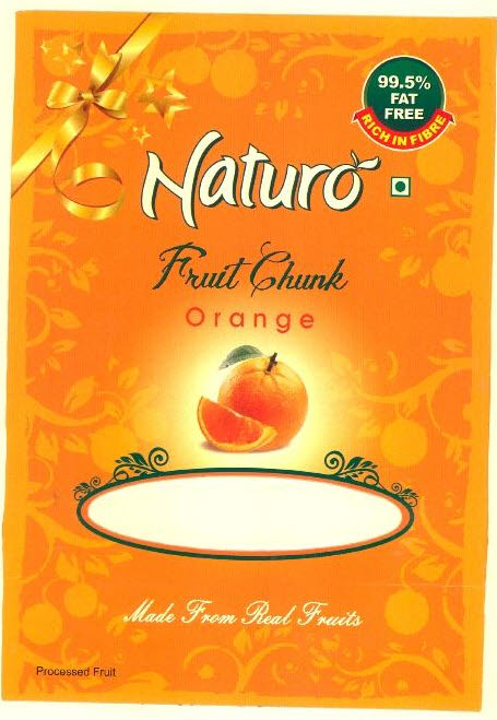 Naturo Fruit Chunk Orange Device mark 2429834 Trademark