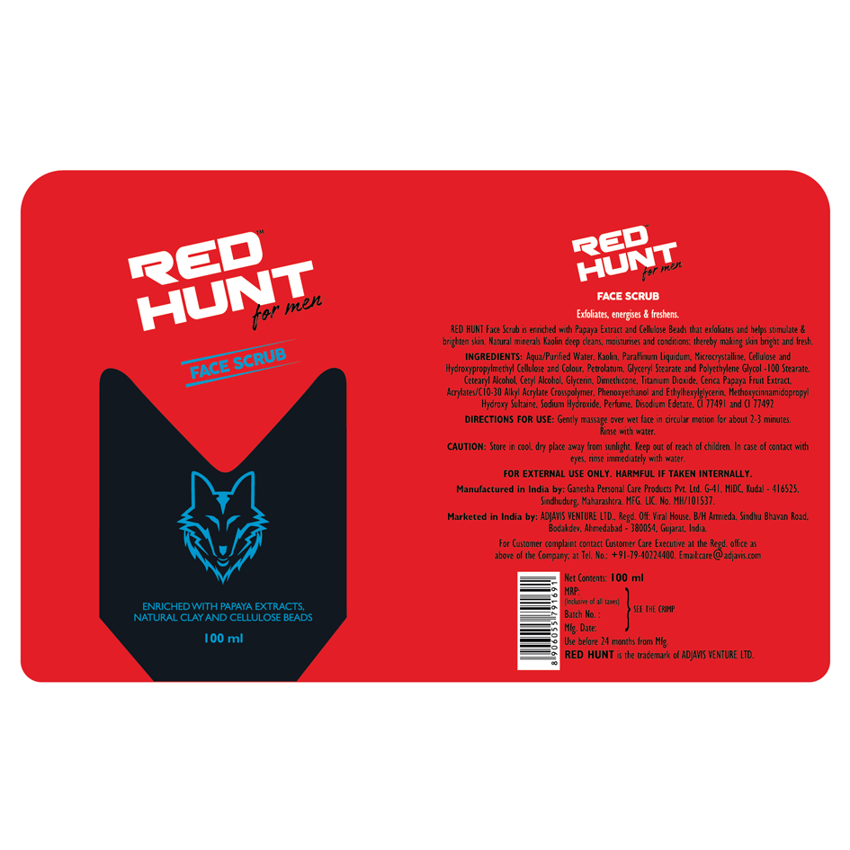 Red Hunt Face Scrub Device mark 4601851 Trademark