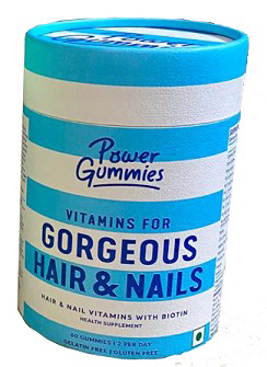 Power Gummies Gorgeous Hair & Nails Box (label) Device mark 4604547 Trademark