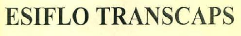 Esiflo Transcaps Device mark 2918490 Trademark