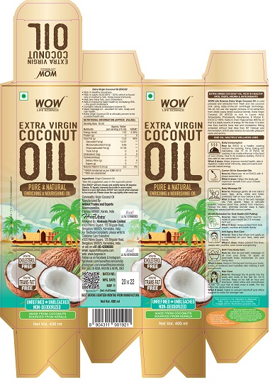 Wow Life Science Extra Virgin Coconut Oil Device mark 4614756 Trademark