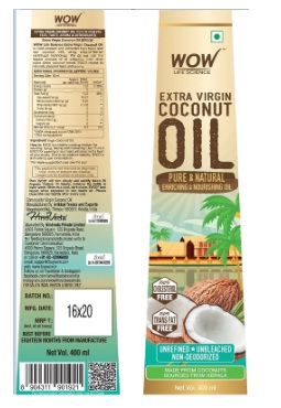 Wow Life Science Extra Virgin Coconut Oil Device mark 4614758 Trademark