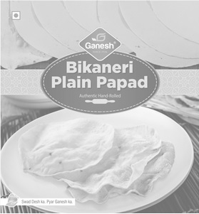 Ganesh Bikaneri Plain Papad Device mark 4619754 Trademark