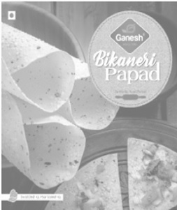 Ganesh Bikaneri Papad Device mark 4619755 Trademark
