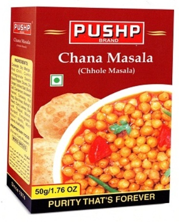 Pushp Brand Chana Masala (chhole Masala) Device mark 4630533 Trademark