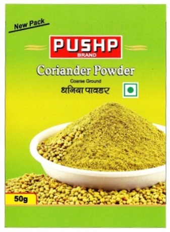 Pushp Brand Coriander Powder Device mark 4630537 Trademark