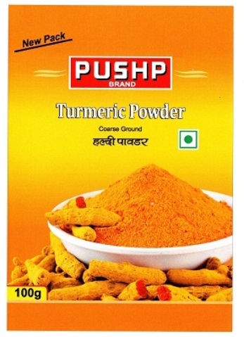 Pushp Brand Turmeric Powder Device mark 4630538 Trademark