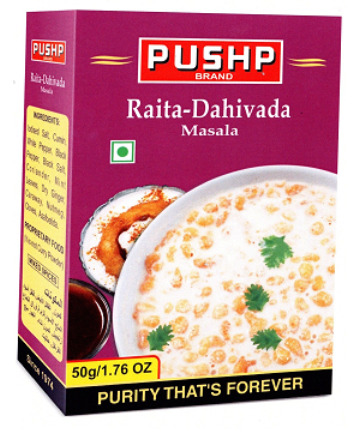 Pushp Brand Raita Dahivada Masala Device mark 4630580 Trademark