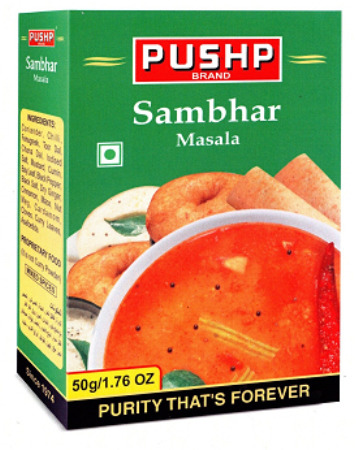 Pushp Brand Sambhar Masala Device mark 4630581 Trademark