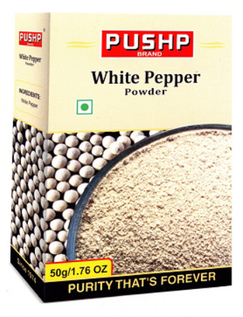 Pushp Brand White Pepper Powder Device mark 4630584 Trademark