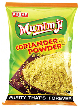 Pushp Brand Munimji Coriander Powder Device mark 4628783 Trademark