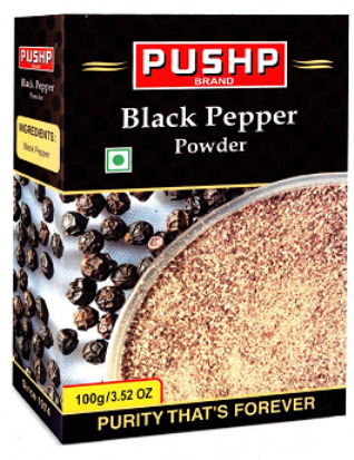 Pushp Brand Black Pepper Powder Device mark 4628786 Trademark