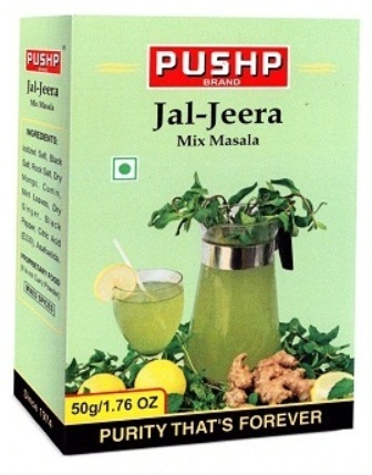Pushp Brand Jal-jeera Mix Masala Device mark 4628838 Trademark