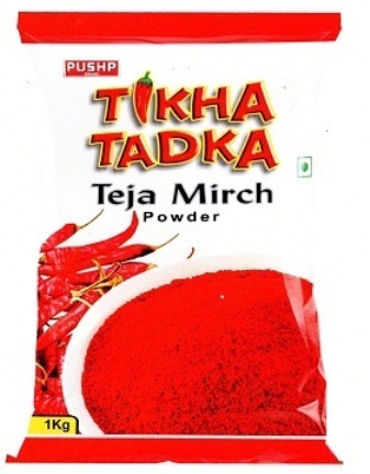 Pushp Brand Tikha Tadka Teja Mirch Powder Device mark 4628839 Trademark