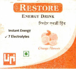 Restore Energy Drink Device mark 4635033 Trademark