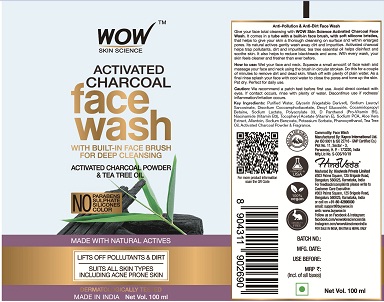 Wow Skin Science Activated Charcoal Device mark 4651542 Trademark