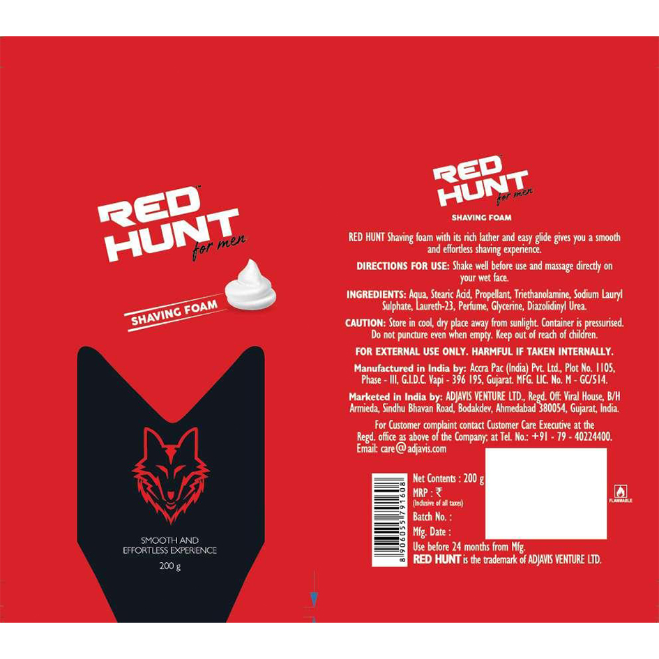 Red Hunt Shaving Foam Device mark 4647675 Trademark