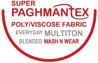 Super Paghmantex Poly Viscose Fabric Everyday Multiton Blended Wash N Wear Device mark 4658866 Trademark