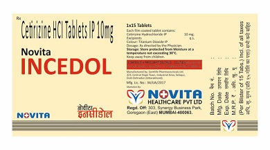 Novita Incedol Device mark 4664877 Trademark
